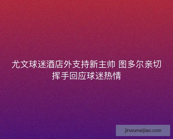 尤文球迷酒店外支持新主帅 图多尔亲切挥手回应球迷热情